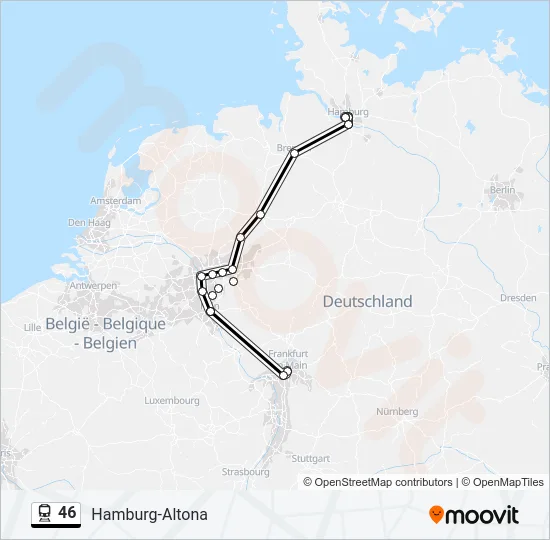 46 Train Line Map