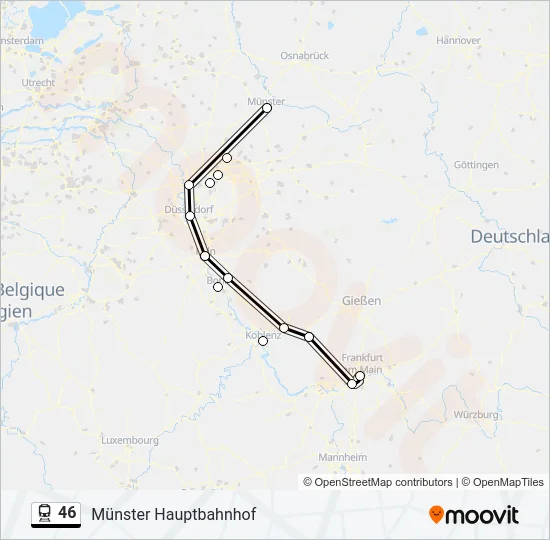 46 Train Line Map