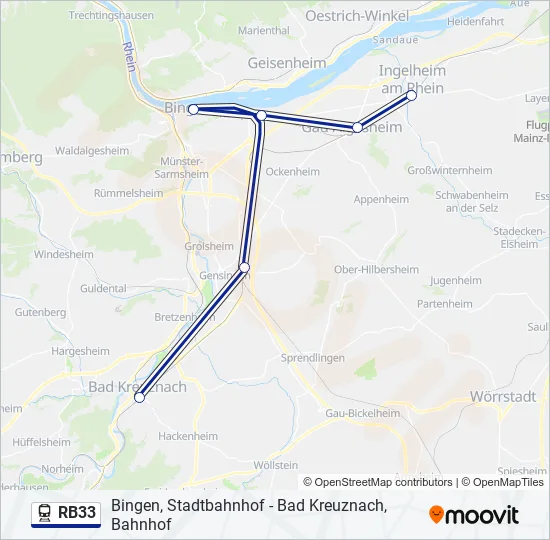 RB33 Train Line Map