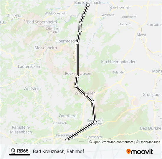 RB65 Train Line Map