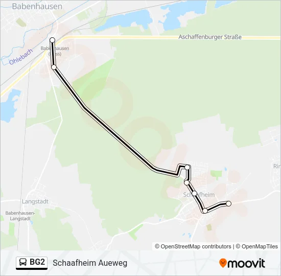 BG2 Bus Line Map