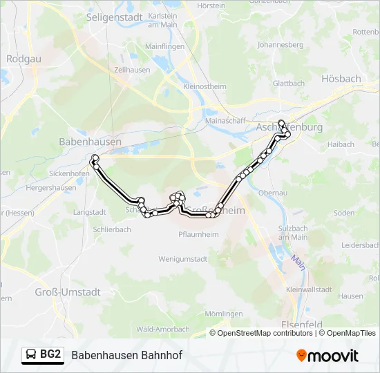 BG2 Bus Line Map