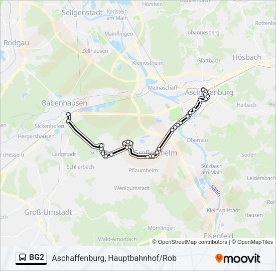 BG2 Bus Line Map