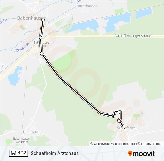 BG2 Bus Line Map