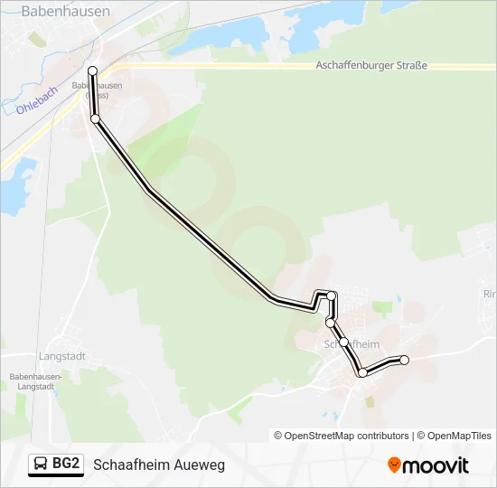 BG2 Bus Line Map