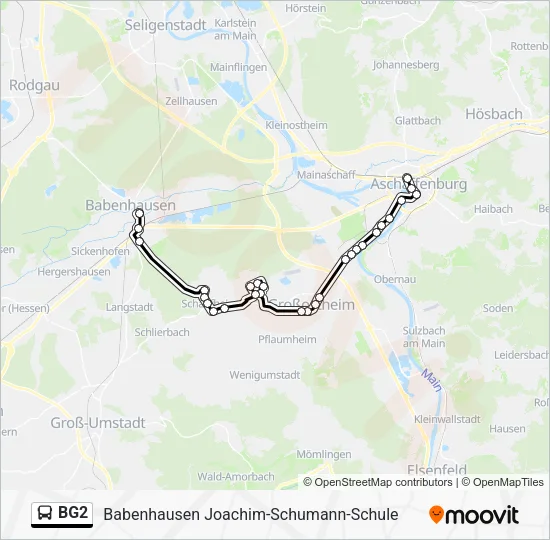 BG2 Bus Line Map