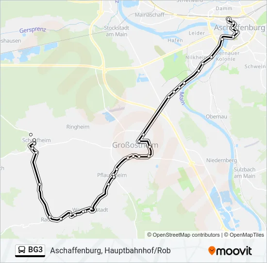 BG3 Bus Line Map