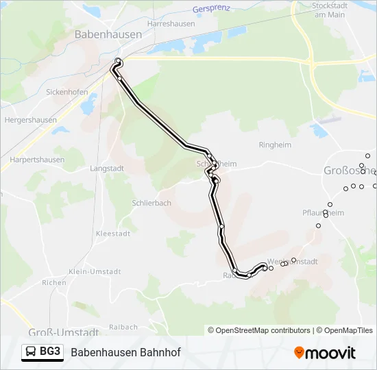 BG3 Bus Line Map