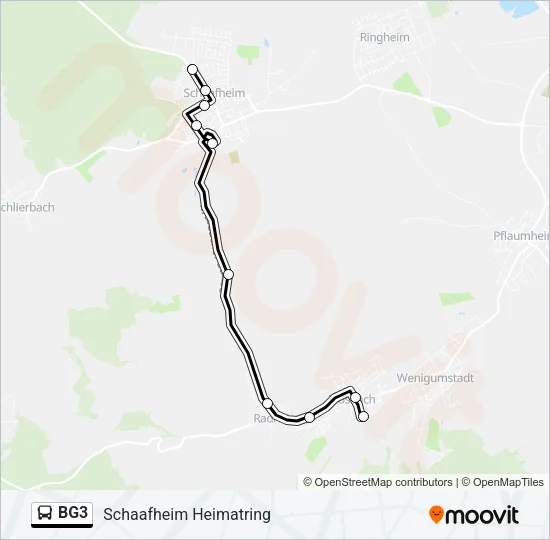 BG3 Bus Line Map