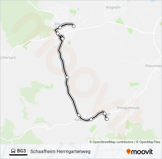 BG3 Bus Line Map