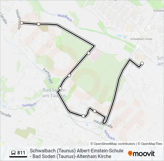 811 Bus Line Map