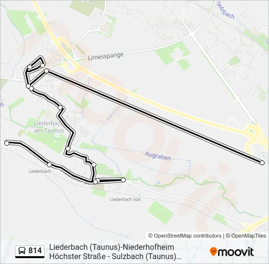 814 Bus Line Map