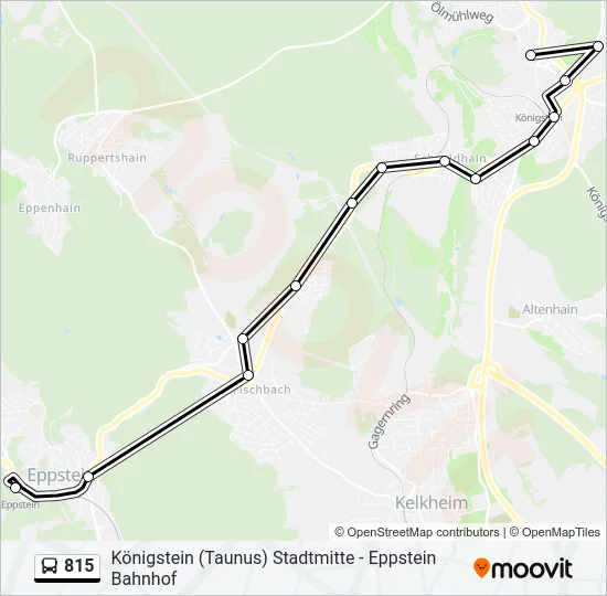 815 Bus Line Map