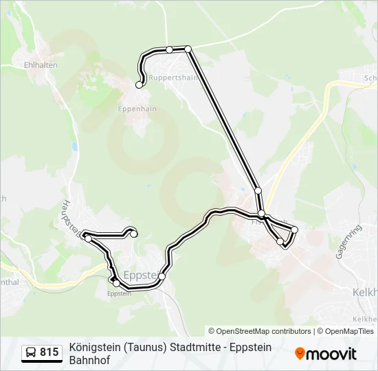 815 Bus Line Map