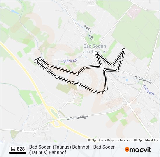 828 Bus Line Map