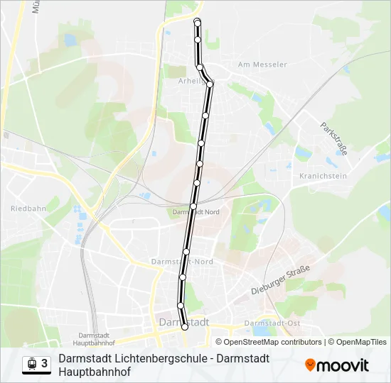 3 Bus Line Map