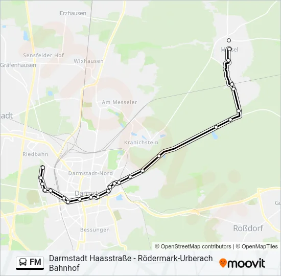 FM Bus Line Map