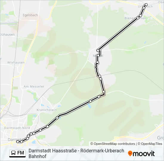 FM Bus Line Map