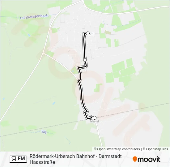 Автобус FM: карта маршрута