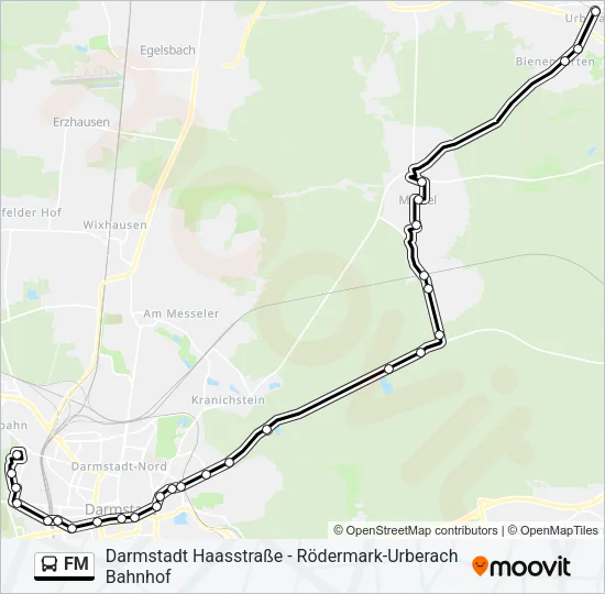 FM Bus Line Map