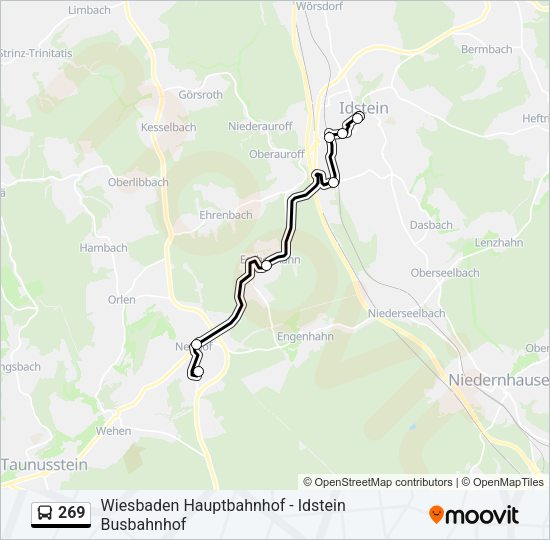 269 Bus Line Map