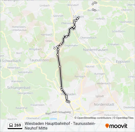 269 Bus Line Map