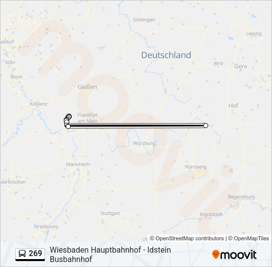 269 Bus Line Map