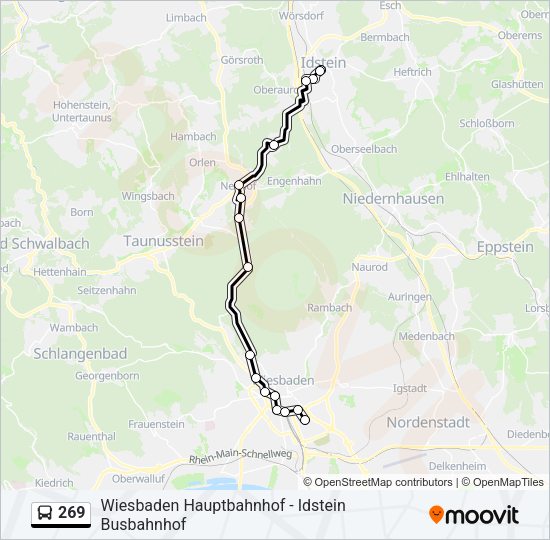 269 Bus Line Map