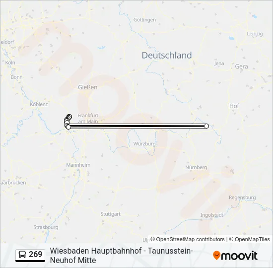 269 Bus Line Map