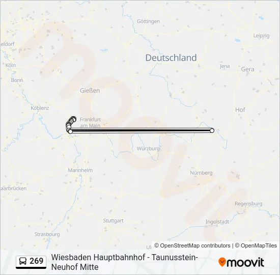 269 Bus Line Map
