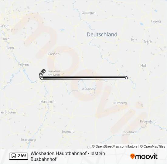 269 Bus Line Map