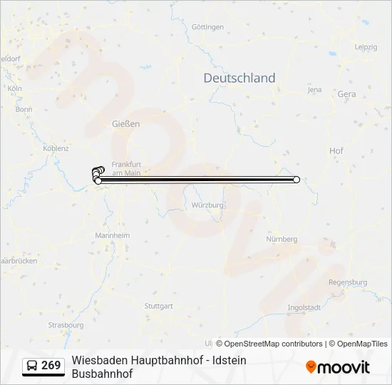 269 Bus Line Map