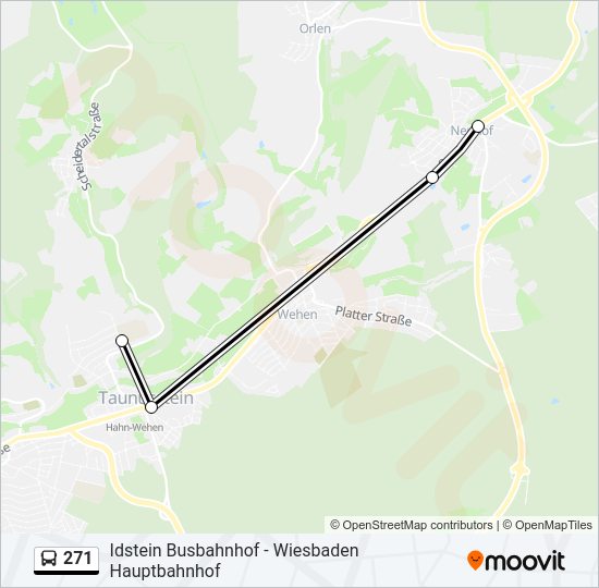 271 Bus Line Map