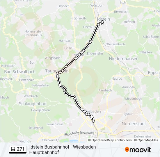 271 Bus Line Map