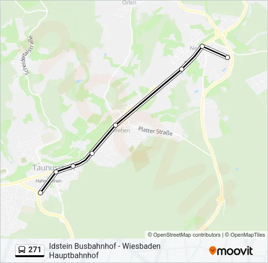 271 Bus Line Map