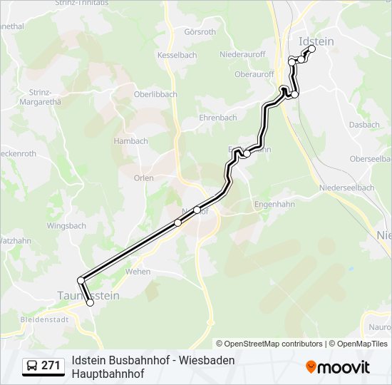 271 Bus Line Map
