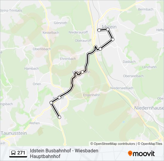 271 Bus Line Map