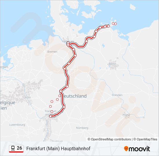 26 Train Line Map