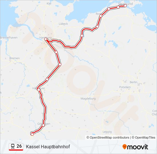 26 Train Line Map