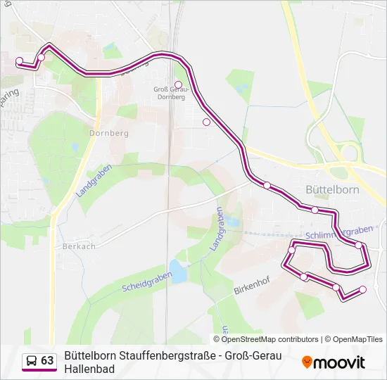 63 Bus Line Map