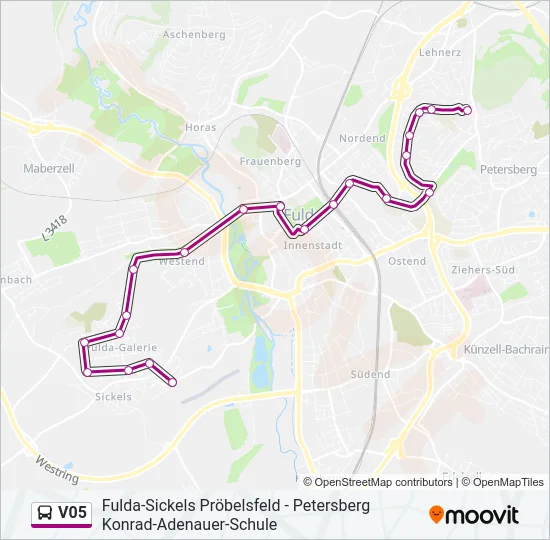 V05 Bus Line Map