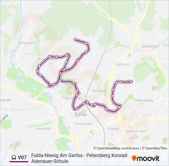 V07 Bus Line Map