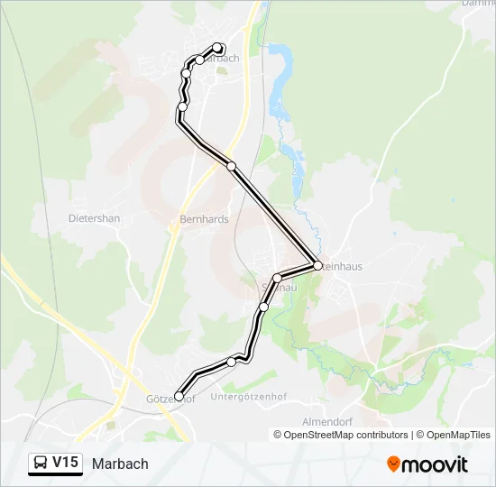 V15 Bus Line Map