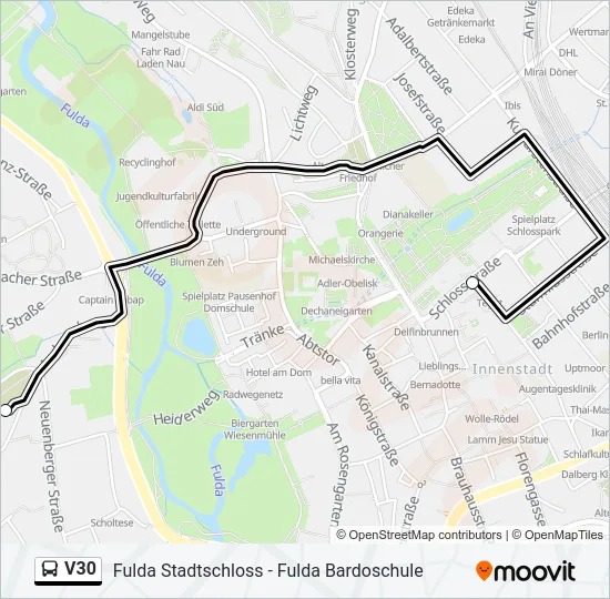 V30 Bus Line Map