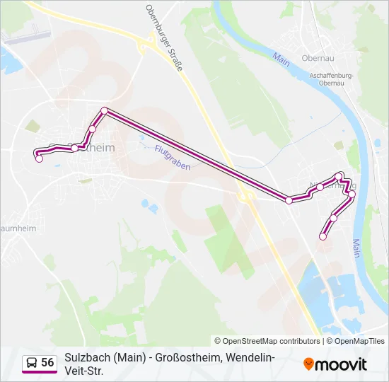 56 Bus Line Map