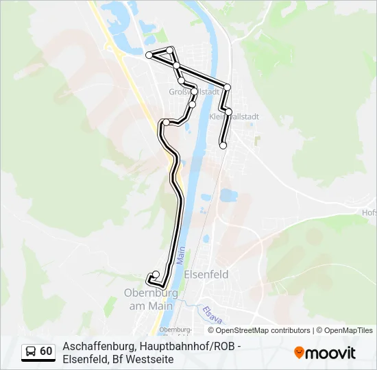60 Bus Line Map