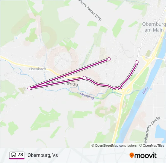 78 Bus Line Map
