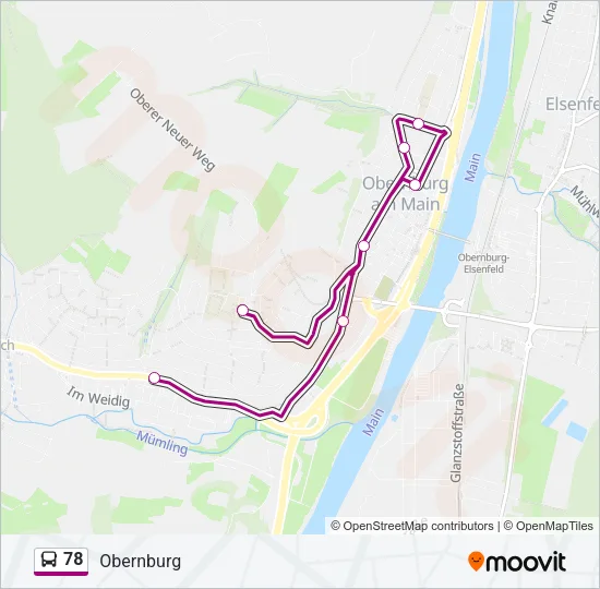 78 Bus Line Map