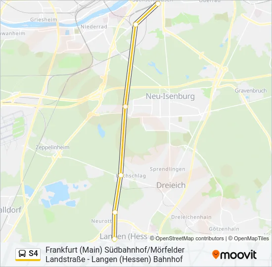 S4 Bus Line Map