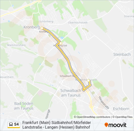 S4 Bus Line Map